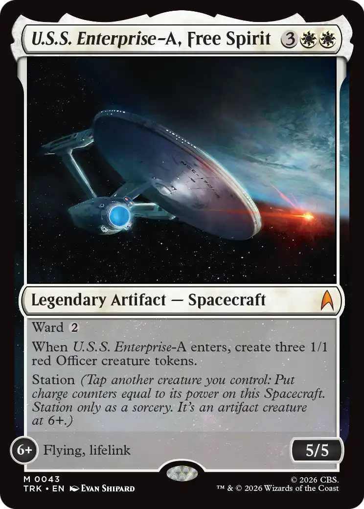U.S.S. Enterprise-A, Free Spirit [Star Trek] | Rook's Games and More