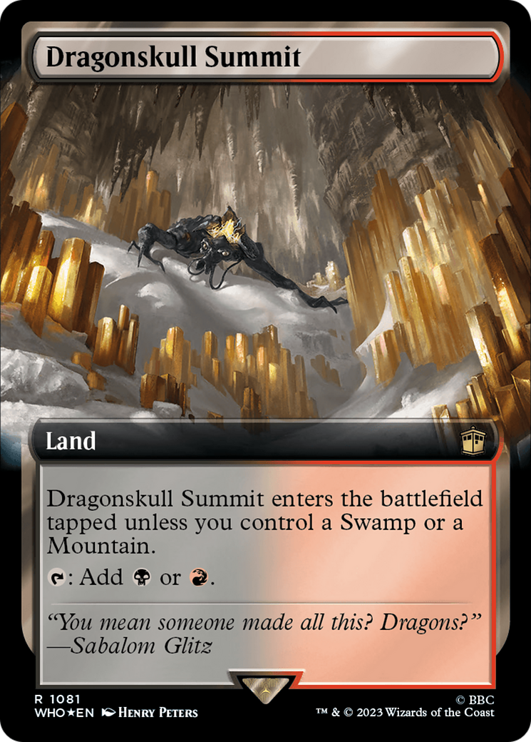 Dragonskull Summit (Extended Art) (Surge Foil) [Doctor Who] | Rook's Games and More