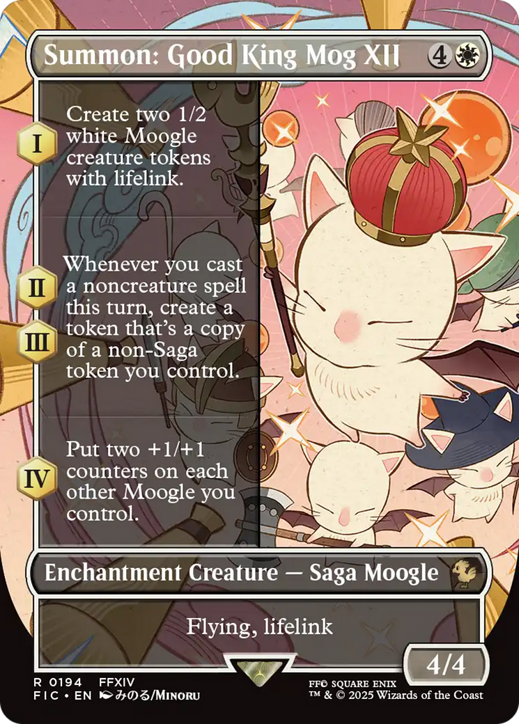 Summon: Good King Mog XII (Borderless) [FINAL FANTASY Commander] | Rook's Games and More