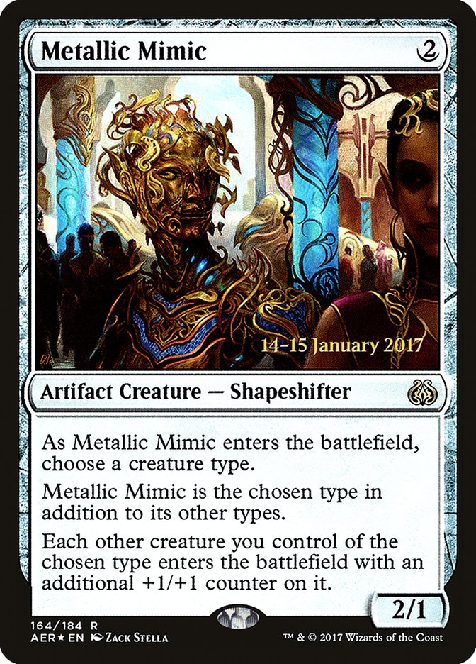 Metallic Mimic [Aether Revolt Prerelease Promos] | Rook's Games and More