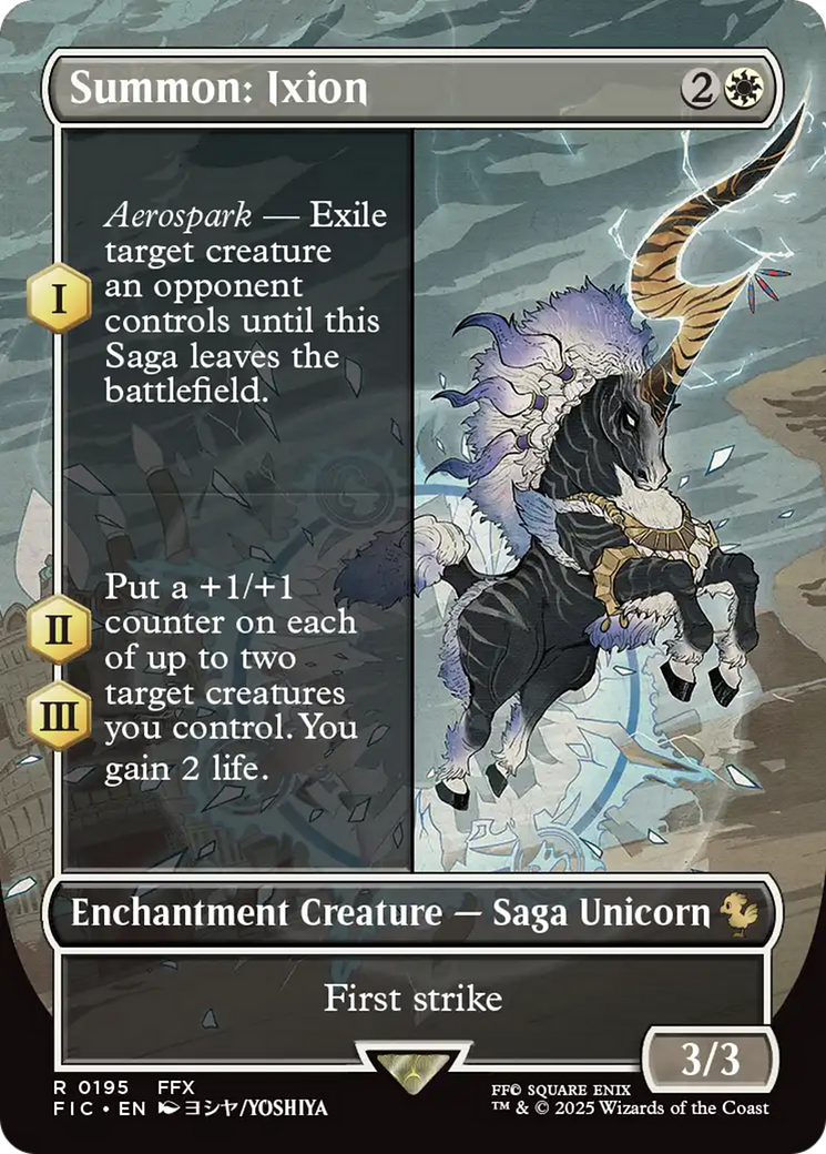 Summon: Ixion (Borderless) [FINAL FANTASY Commander] | Rook's Games and More