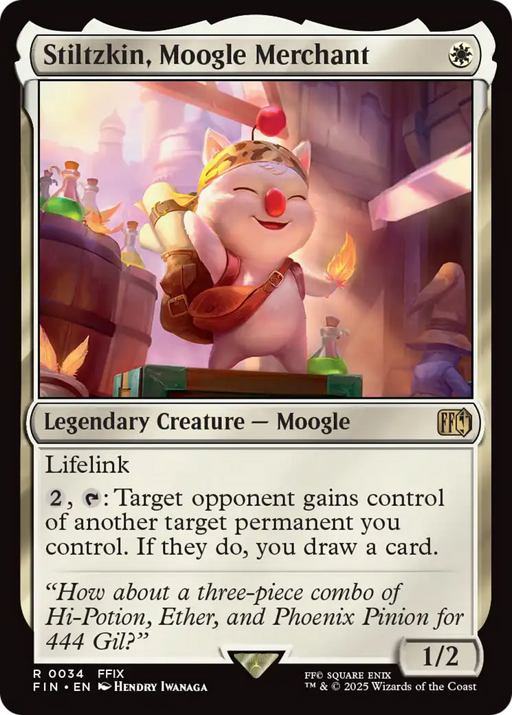 Stiltzkin, Moogle Merchant [FINAL FANTASY] | Rook's Games and More