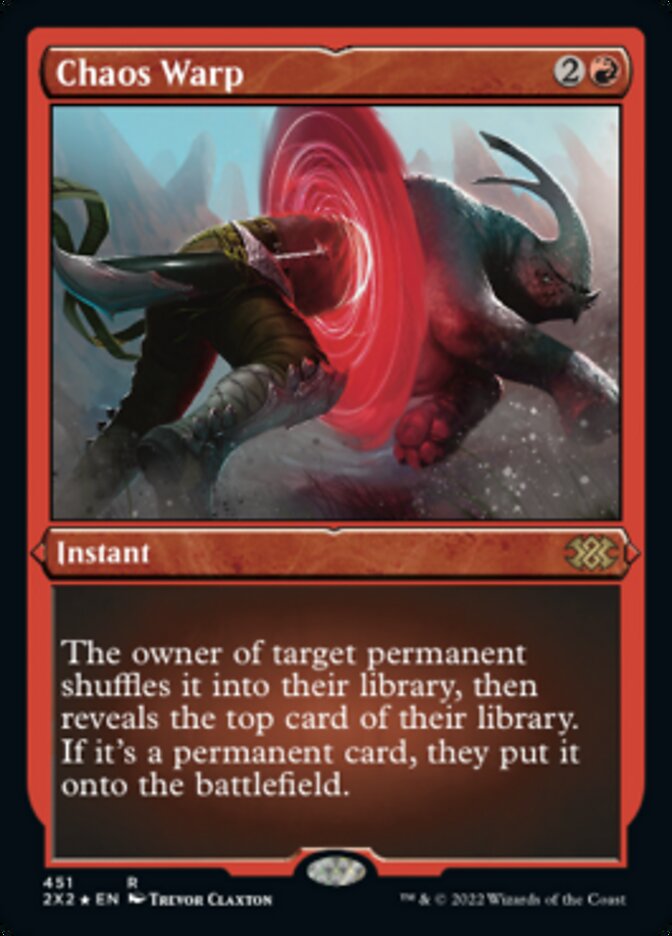 Chaos Warp (Foil Etched) [Double Masters 2022] | Rook's Games and More