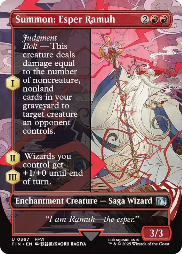 Summon: Esper Ramuh (Borderless) [FINAL FANTASY] | Rook's Games and More