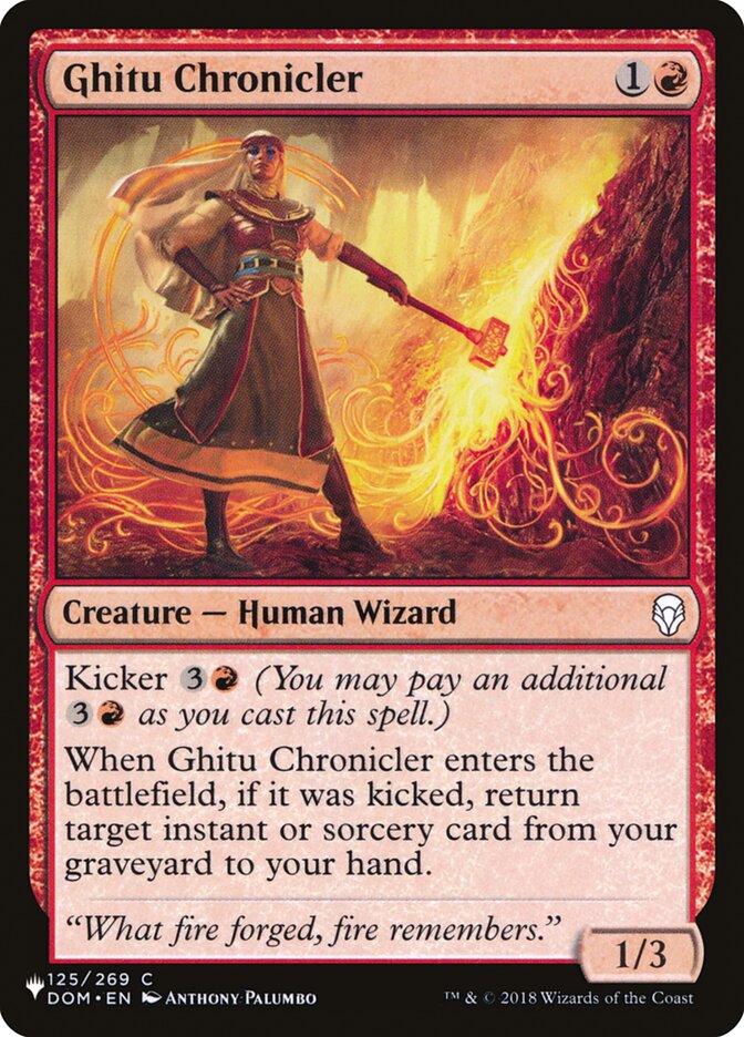 Ghitu Chronicler [The List] | Rook's Games and More