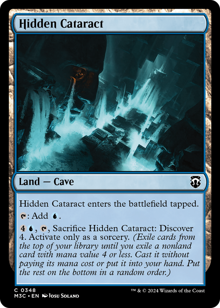 Hidden Cataract (Ripple Foil) [Modern Horizons 3 Commander] | Rook's Games and More