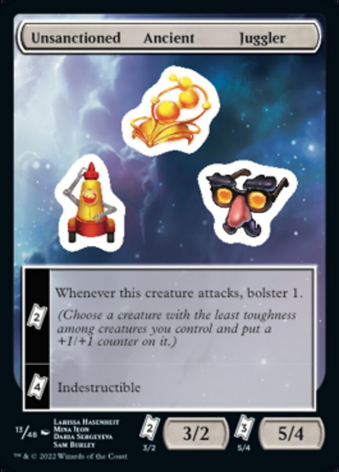 Unsanctioned Ancient Juggler [Unfinity Stickers] | Rook's Games and More