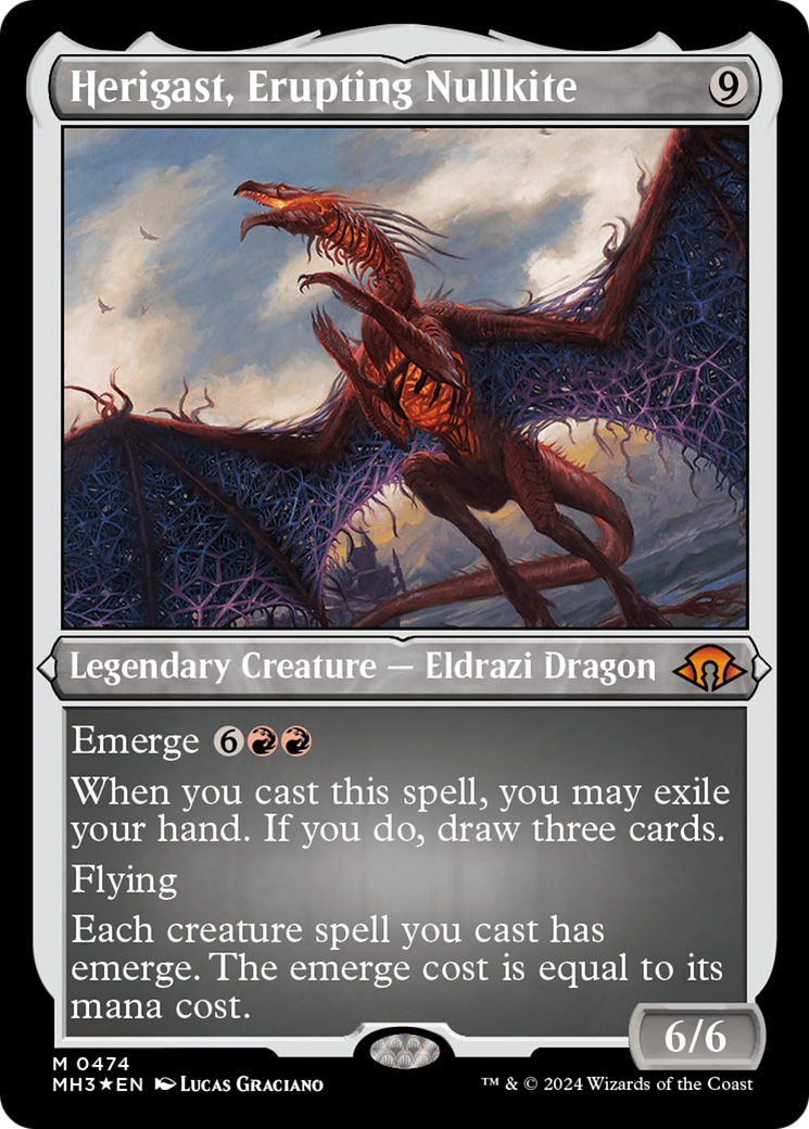 Herigast, Erupting Nullkite (Foil Etched) [Modern Horizons 3] | Rook's Games and More