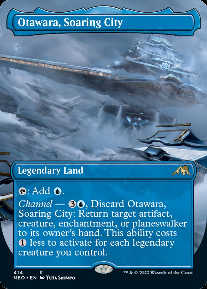 Otawara, Soaring City (Borderless Alternate Art) [Kamigawa: Neon Dynasty] | Rook's Games and More