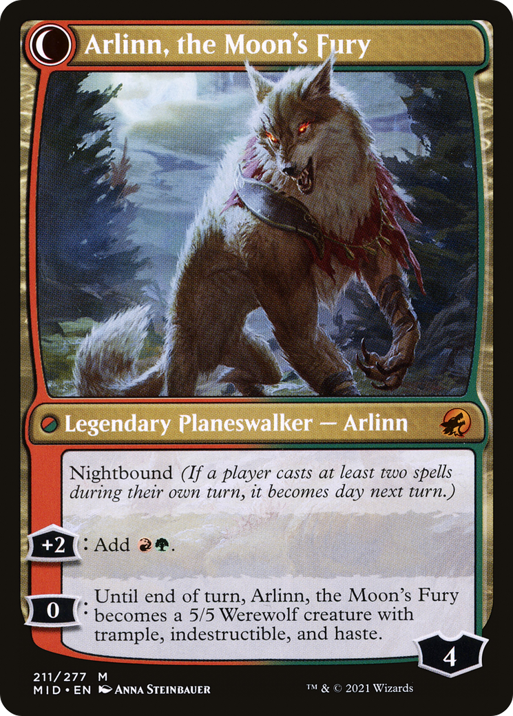 Arlinn, the Pack's Hope // Arlinn, the Moon's Fury [Secret Lair: From Cute to Brute] | Rook's Games and More