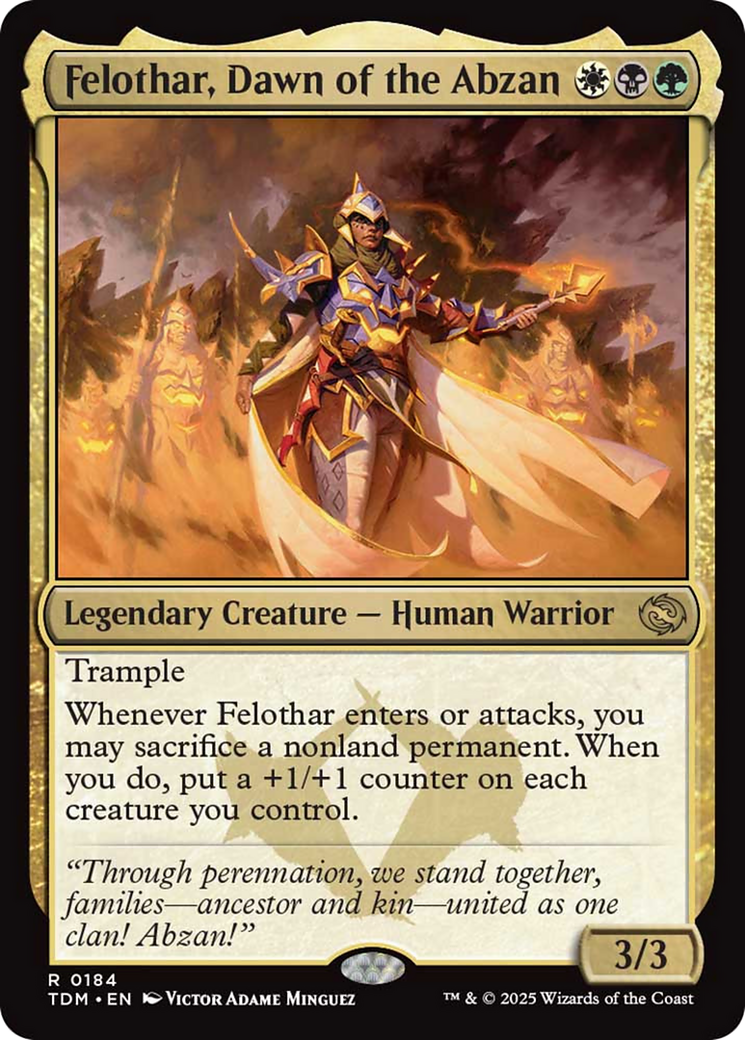 Felothar, Dawn of the Abzan [Tarkir: Dragonstorm] | Rook's Games and More