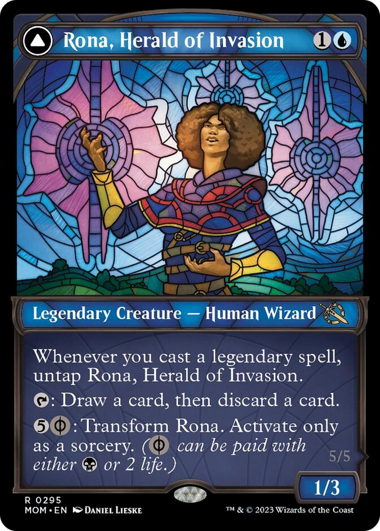 Rona, Herald of Invasion // Rona, Tolarian Obliterator (Showcase Planar Booster Fun) [March of the Machine] | Rook's Games and More