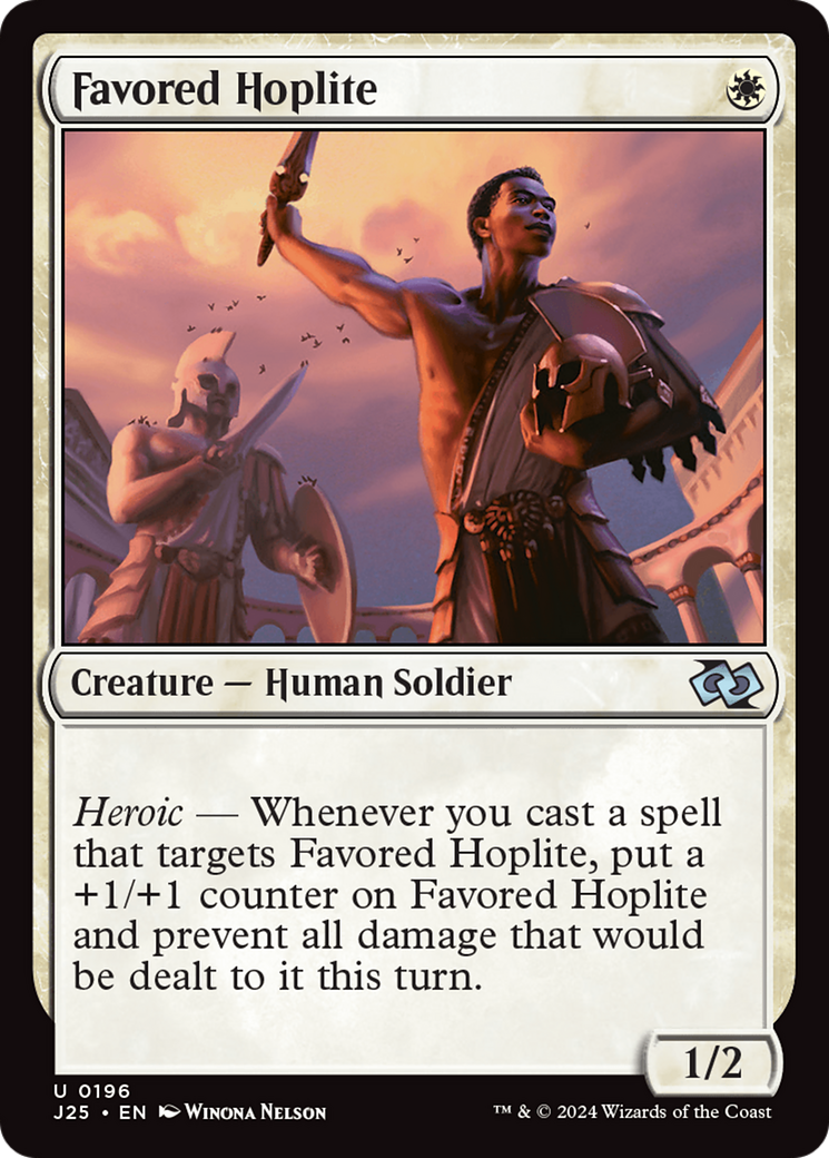 Favored Hoplite [Foundations Jumpstart] | Rook's Games and More