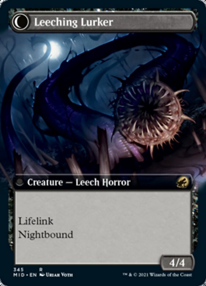 Curse of Leeches // Leeching Lurker (Extended Art) [Innistrad: Midnight Hunt] | Rook's Games and More