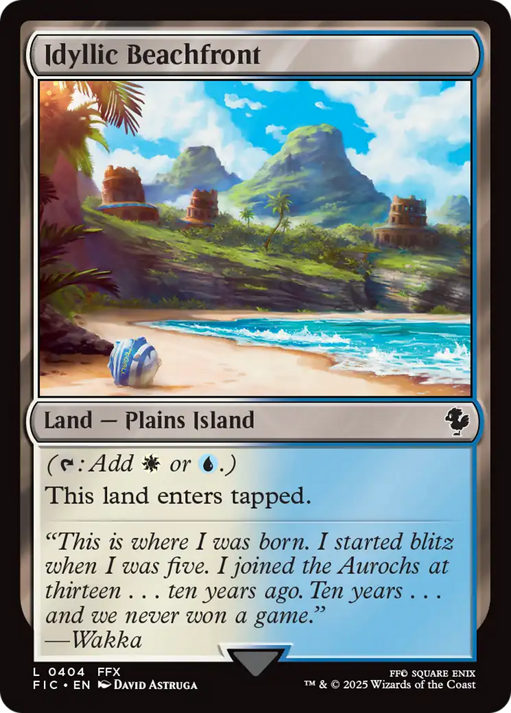 Idyllic Beachfront [FINAL FANTASY Commander] | Rook's Games and More