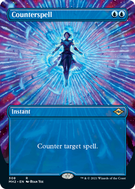 Counterspell (Borderless Alternate Art) [Modern Horizons 2] | Rook's Games and More