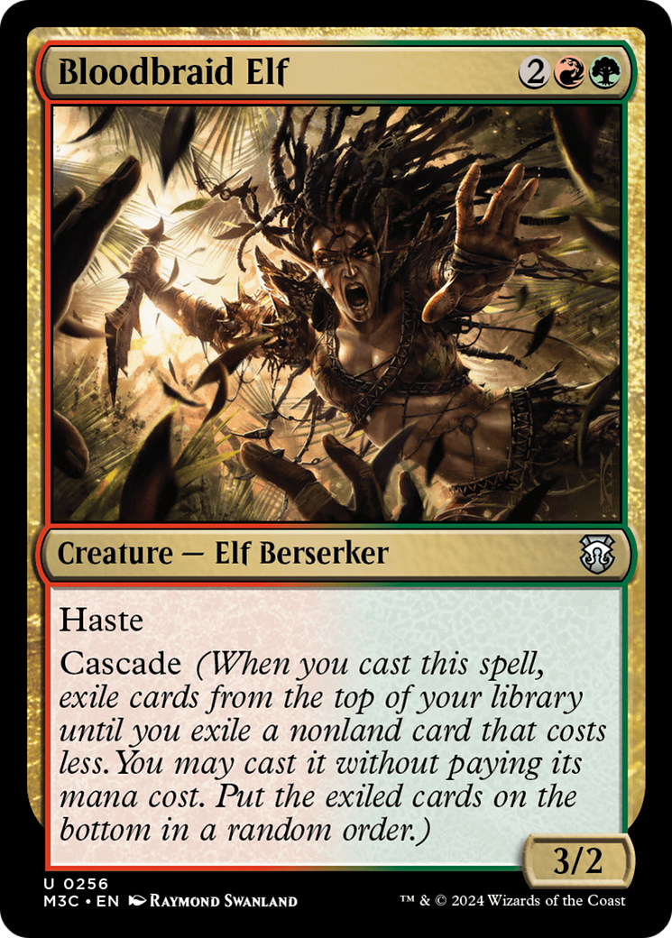 Bloodbraid Elf (Ripple Foil) [Modern Horizons 3 Commander] | Rook's Games and More