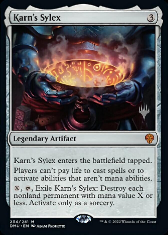 Karn's Sylex (Promo Pack) [Dominaria United Promos] | Rook's Games and More