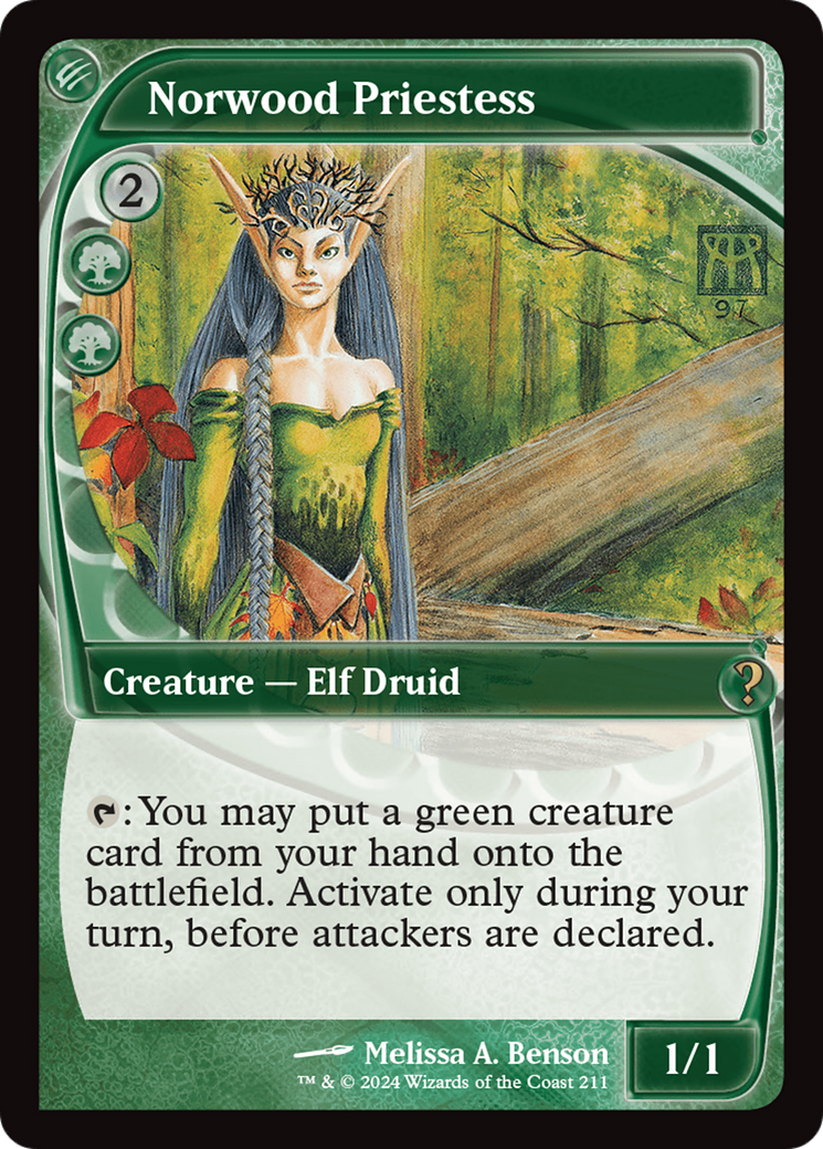 Norwood Priestess (Future Sight) [Mystery Booster 2] | Rook's Games and More