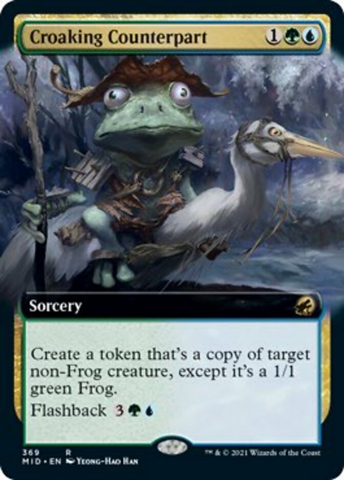 Croaking Counterpart (Extended Art) [Innistrad: Midnight Hunt] | Rook's Games and More