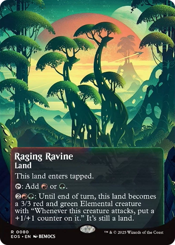 Raging Ravine (0080) (Borderless) [Edge of Eternities: Stellar Sights] | Rook's Games and More