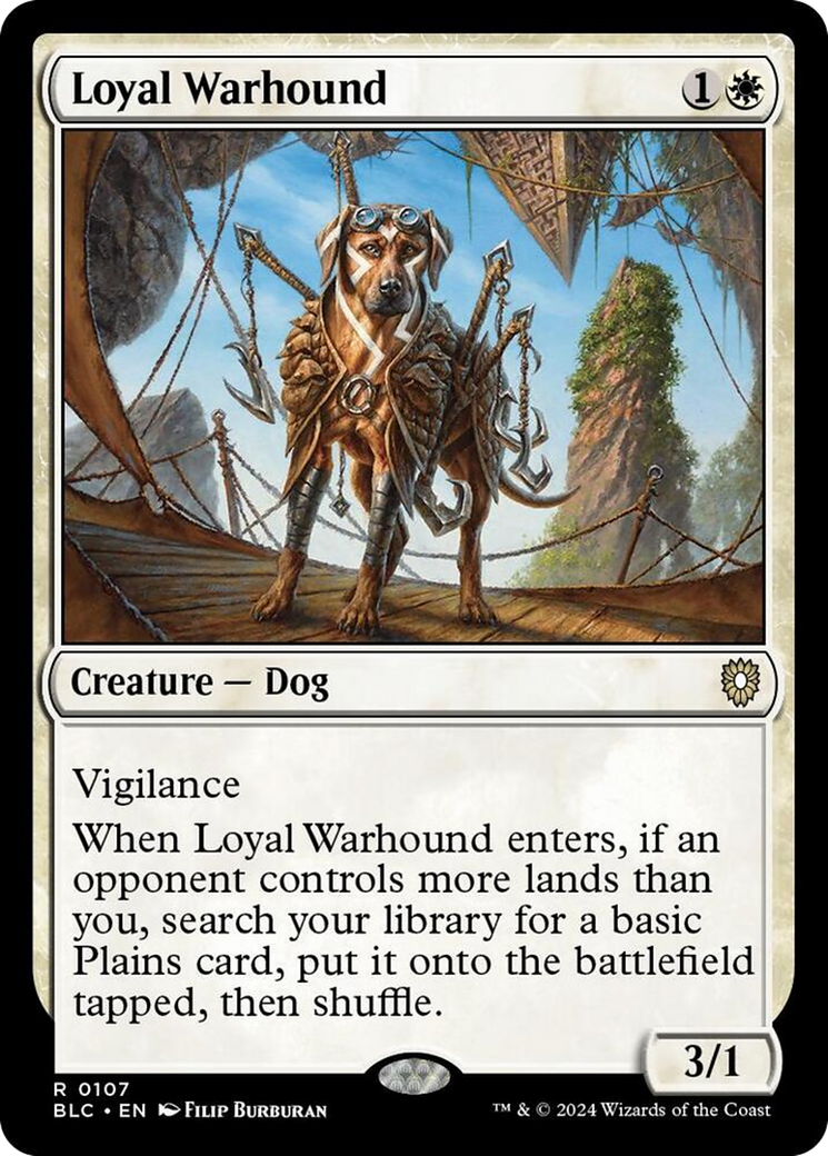 Loyal Warhound [Bloomburrow Commander] | Rook's Games and More