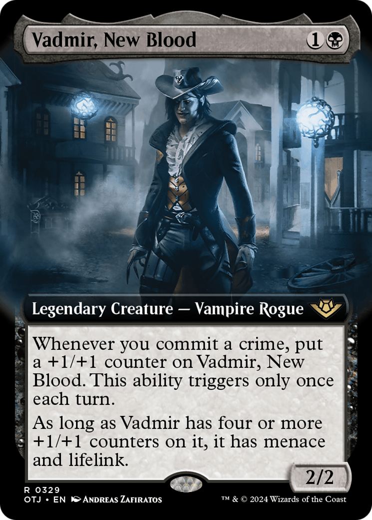 Vadmir, New Blood (Extended Art) [Outlaws of Thunder Junction] | Rook's Games and More