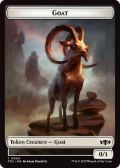 Goat // Timeless Witness Double-Sided Token [Tarkir: Dragonstorm Commander Tokens] | Rook's Games and More