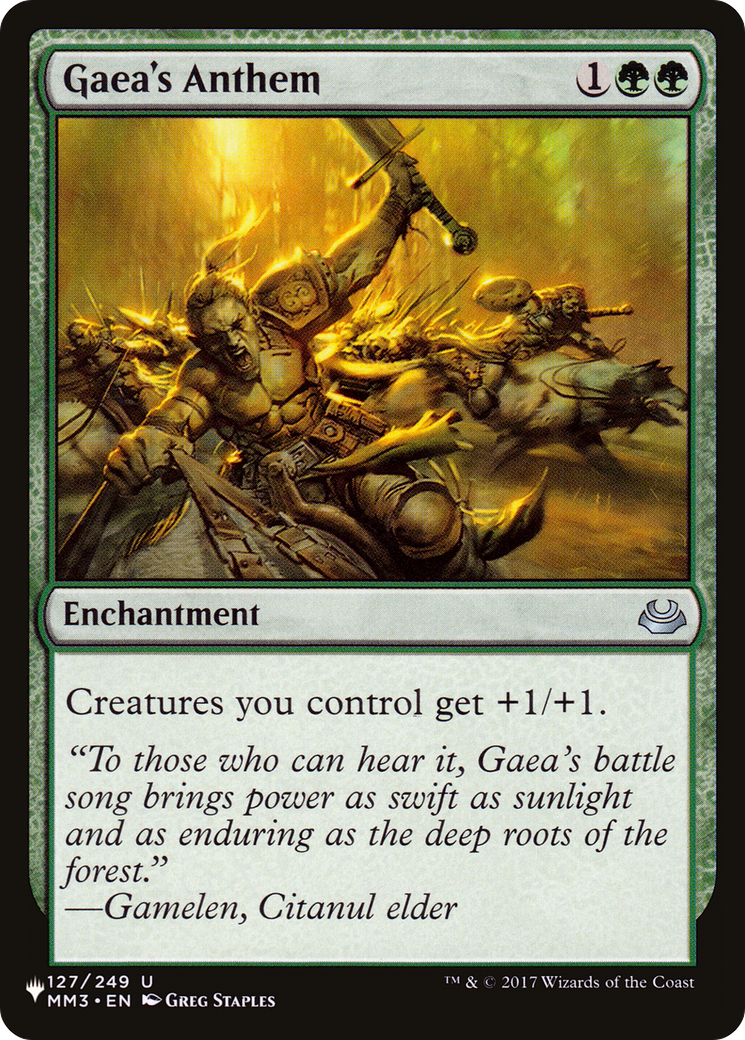 Gaea's Anthem (MM3) [The List] | Rook's Games and More