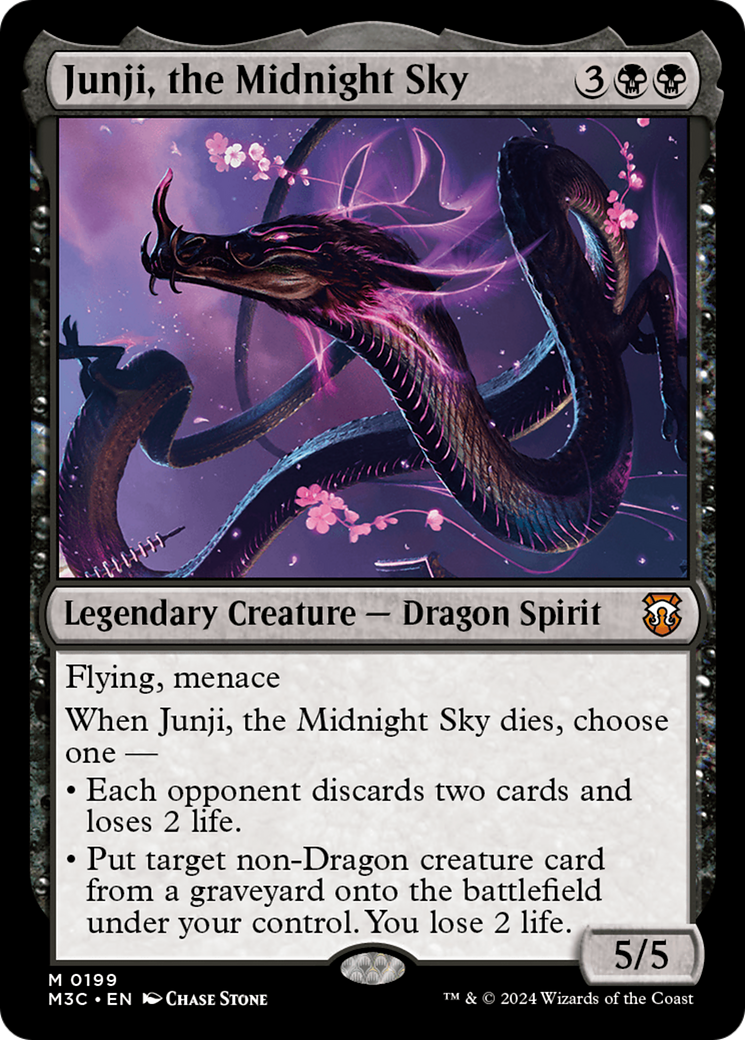 Junji, the Midnight Sky (Ripple Foil) [Modern Horizons 3 Commander] | Rook's Games and More