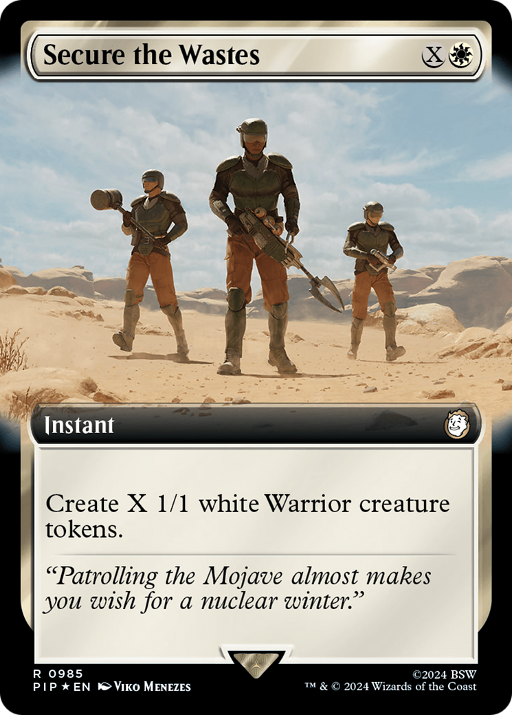 Secure the Wastes (Extended Art) (Surge Foil) [Fallout] | Rook's Games and More