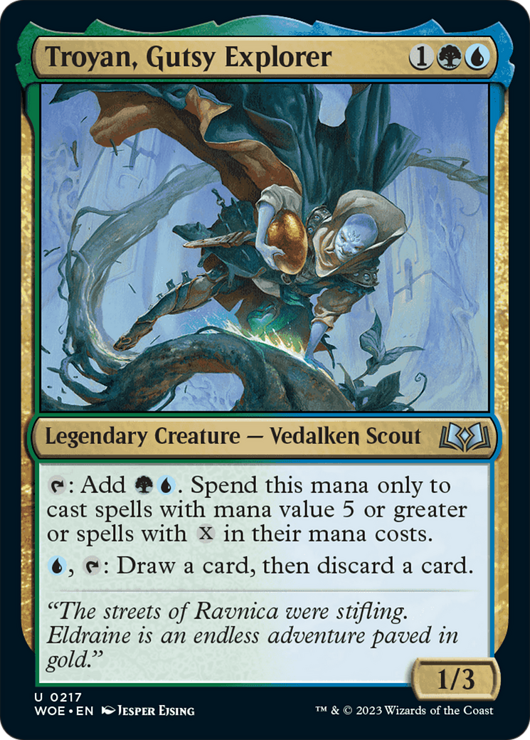 Troyan, Gutsy Explorer [Wilds of Eldraine] | Rook's Games and More