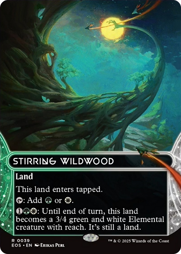 Stirring Wildwood (0039) (Borderless) [Edge of Eternities: Stellar Sights] | Rook's Games and More
