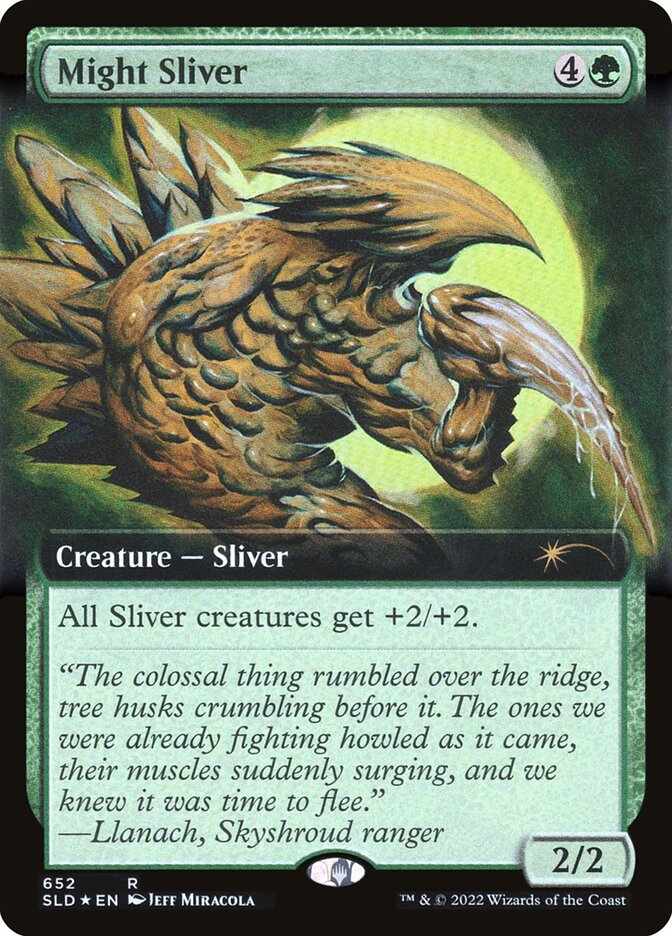 Might Sliver (Extended Art) [Secret Lair Drop Promos] | Rook's Games and More