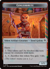 Gingerbrute // Jace Double-Sided Token [Reality Fracture Commander Tokens] | Rook's Games and More