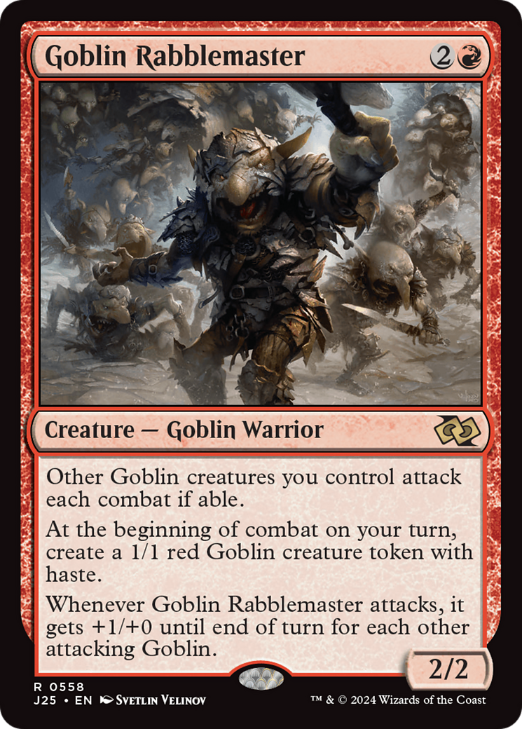 Goblin Rabblemaster [Foundations Jumpstart] | Rook's Games and More