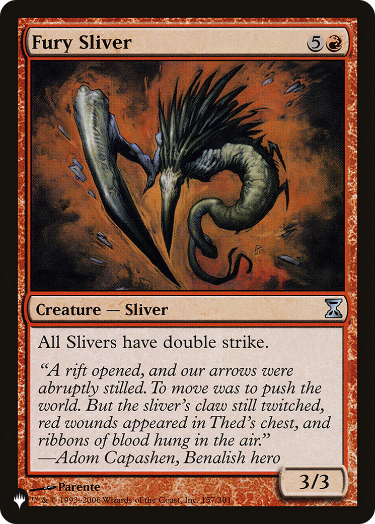 Fury Sliver [The List Reprints] | Rook's Games and More