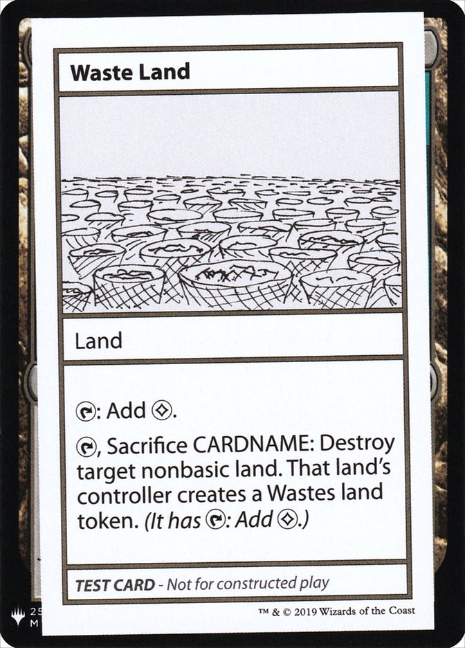 Waste Land [Mystery Booster Playtest Cards] | Rook's Games and More