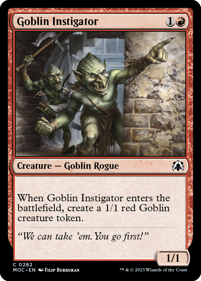 Goblin Instigator [March of the Machine Commander] | Rook's Games and More