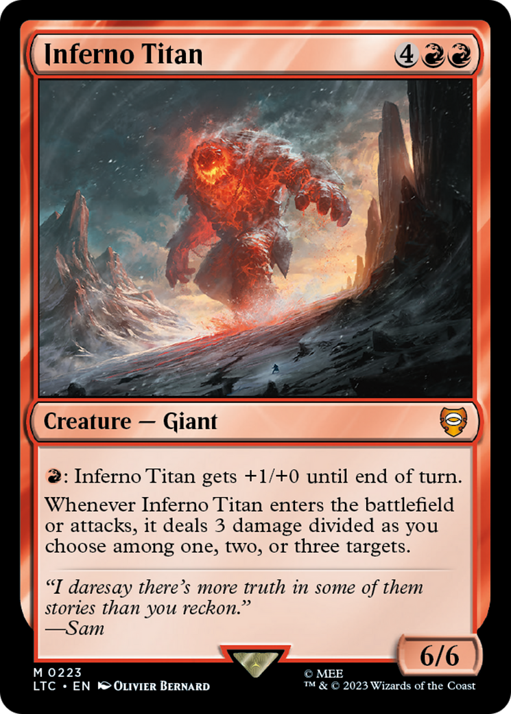 Inferno Titan [The Lord of the Rings: Tales of Middle-Earth Commander] | Rook's Games and More