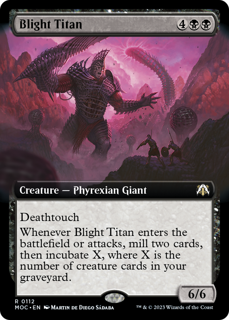 Blight Titan (Extended Art) [March of the Machine Commander] | Rook's Games and More