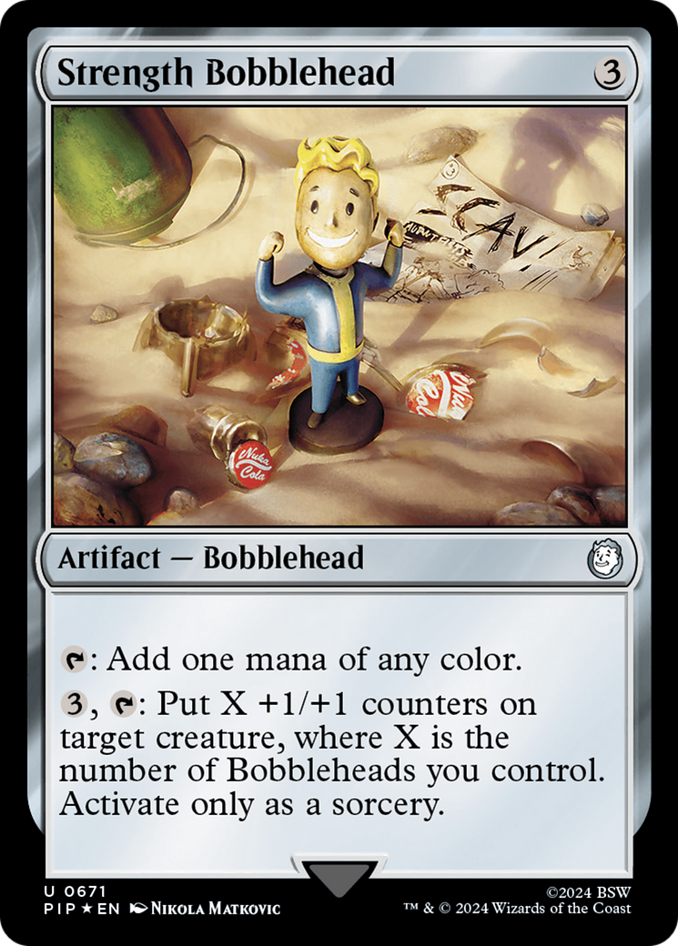 Strength Bobblehead (Surge Foil) [Fallout] | Rook's Games and More