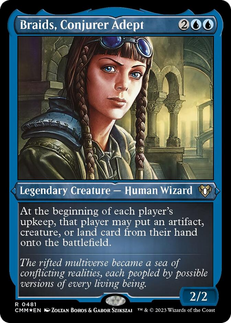 Braids, Conjurer Adept (Foil Etched) [Commander Masters] | Rook's Games and More