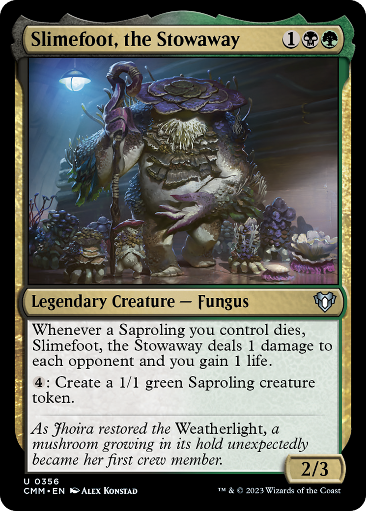 Slimefoot, the Stowaway [Commander Masters] | Rook's Games and More