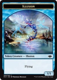 Illusion (005) // Construct (017) Double-Sided Token [Modern Horizons Tokens] | Rook's Games and More