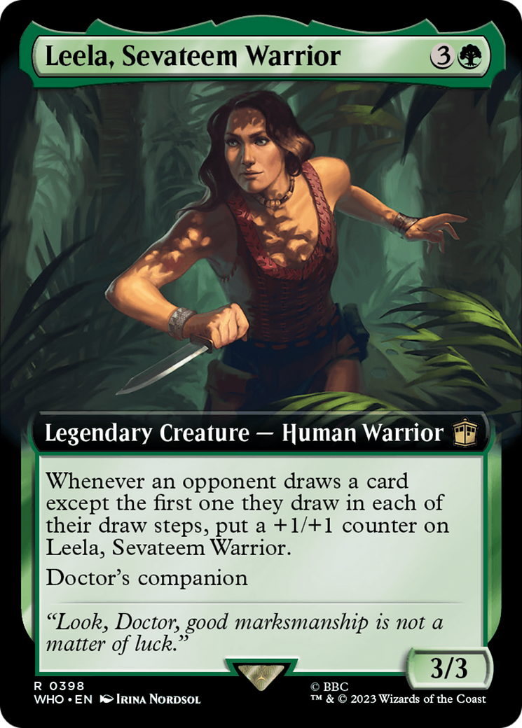 Leela, Sevateem Warrior (Extended Art) [Doctor Who] | Rook's Games and More