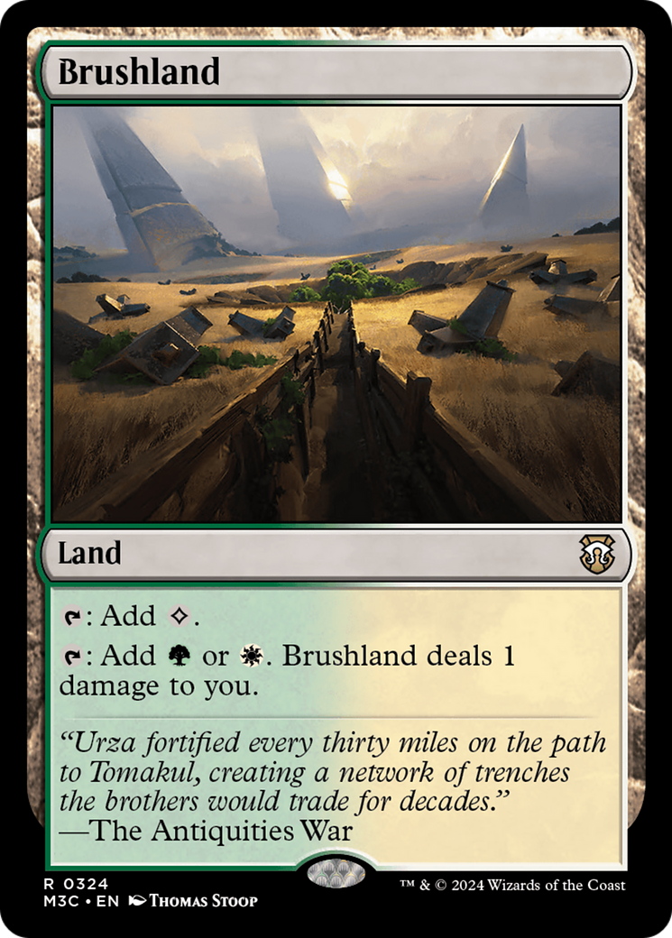 Brushland (Ripple Foil) [Modern Horizons 3 Commander] | Rook's Games and More