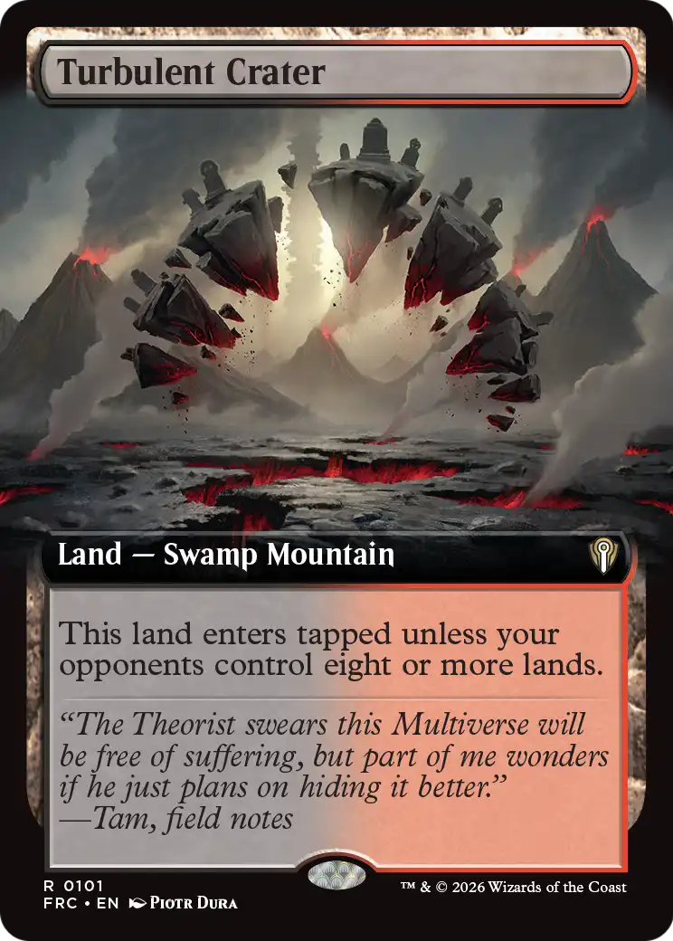 Turbulent Crater (Extended Art) [Reality Fracture Commander] | Rook's Games and More