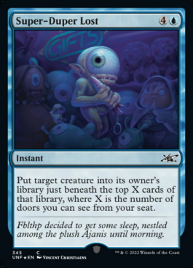 Super-Duper Lost (Galaxy Foil) [Unfinity] | Rook's Games and More