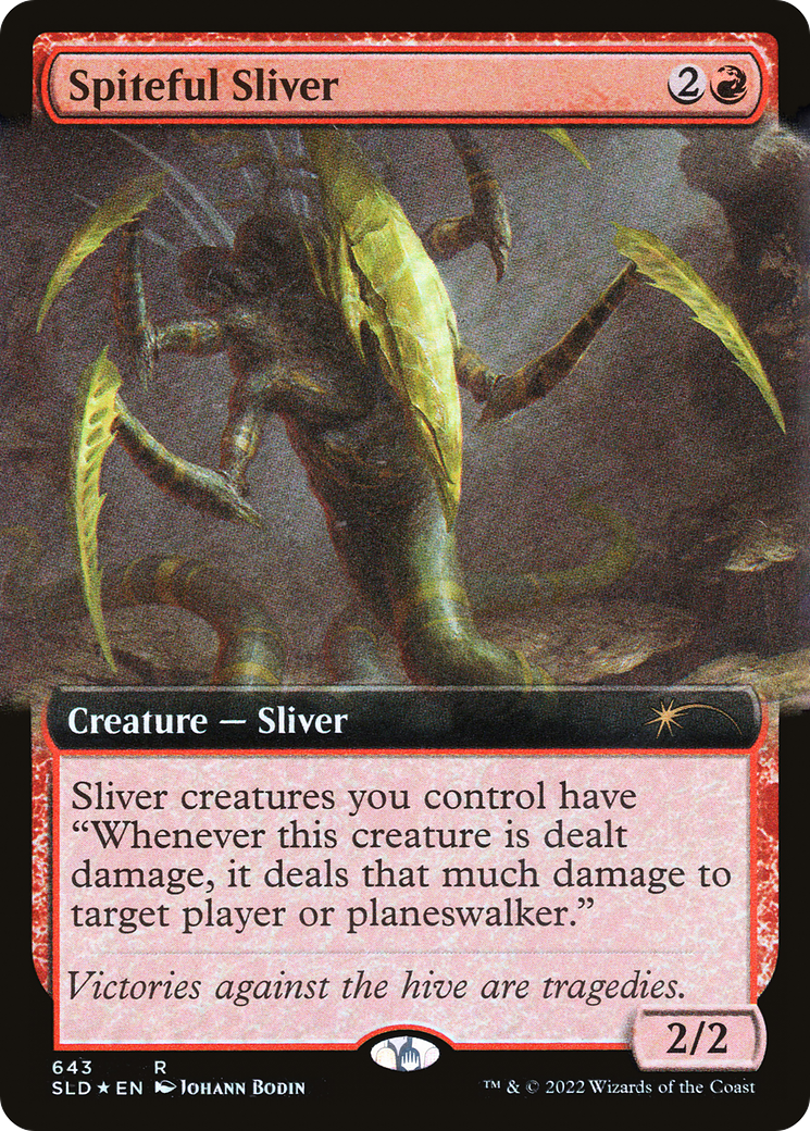 Spiteful Sliver (Extended Art) [Secret Lair Drop Promos] | Rook's Games and More